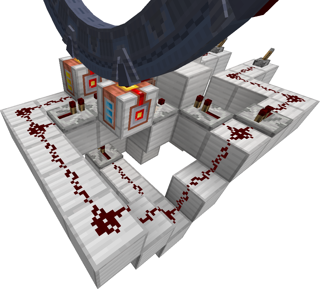 Iris setup with GDO with override back view