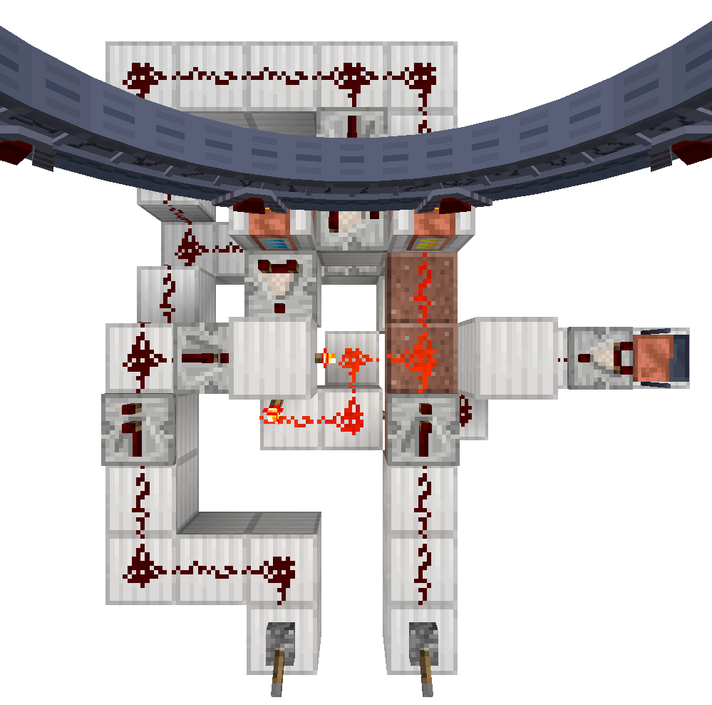 Iris setup with GDO with override top view